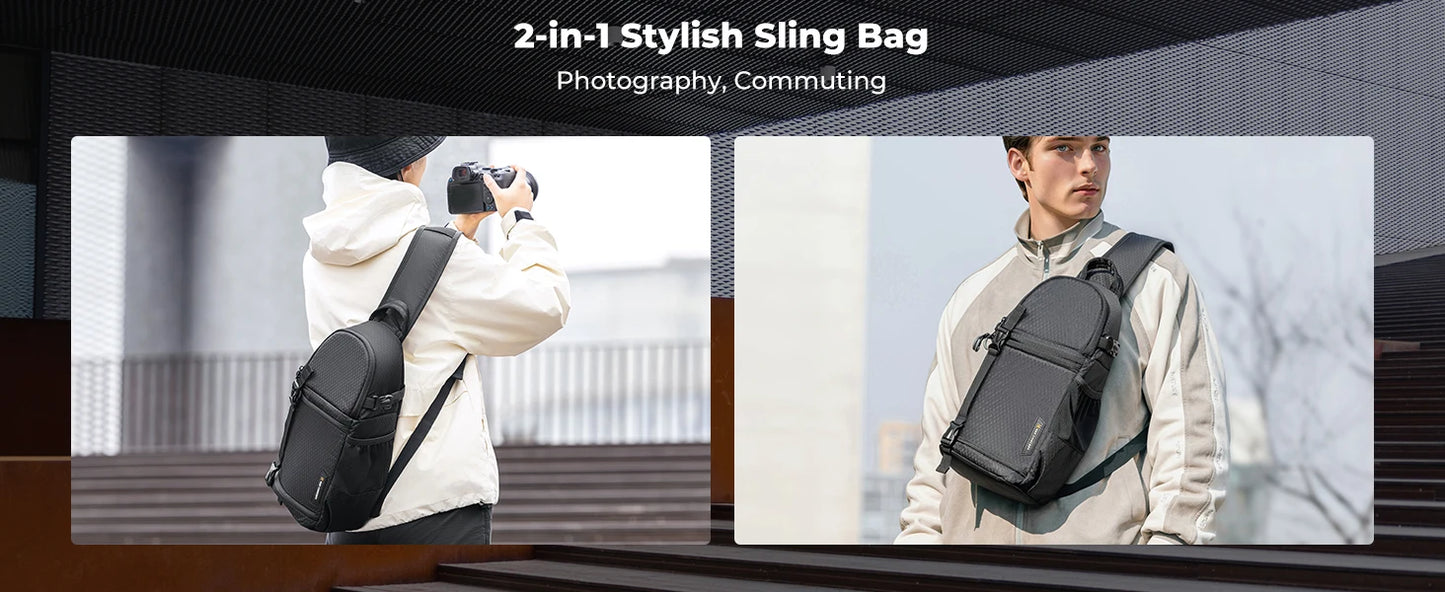 K&F Concept 10L Camera Sling Bag for DSLR & Mirrorless Cameras