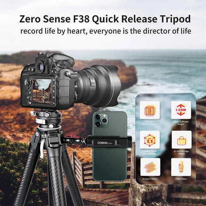 COMAN Zero F38 Carbon Fibre Travel Tripod
