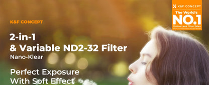 K&F Concept 49mm–82mm Multi-Function Camera Filter