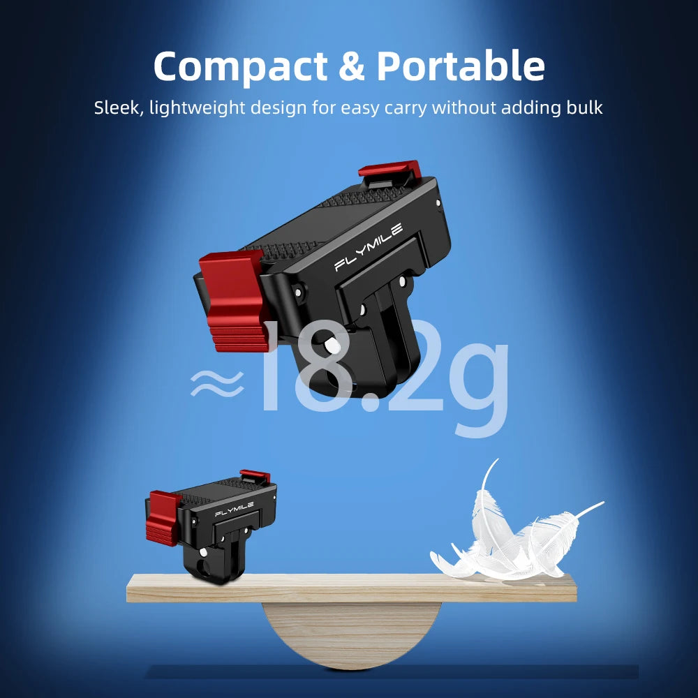 Flymile Rotating Magnetic Mount for DJI Osmo Action 3 / 4 / 5 Pro