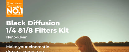 K&F Concept Black Mist Diffusion Lens Filter - Black Mist 1-4 / 40.5mm