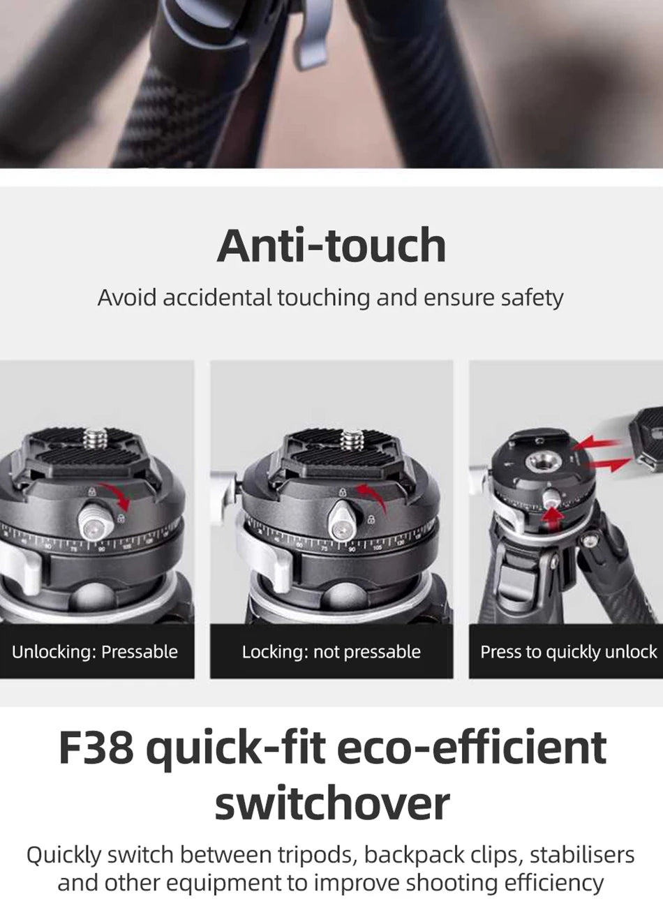 COMAN Zero F38 Carbon Fibre Travel Tripod
