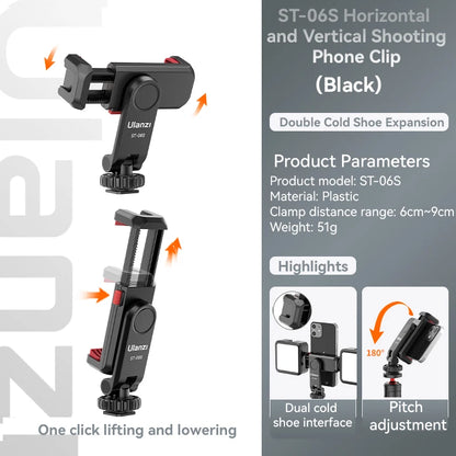 Ulanzi ST-06S 360° Smartphone Tripod Mount