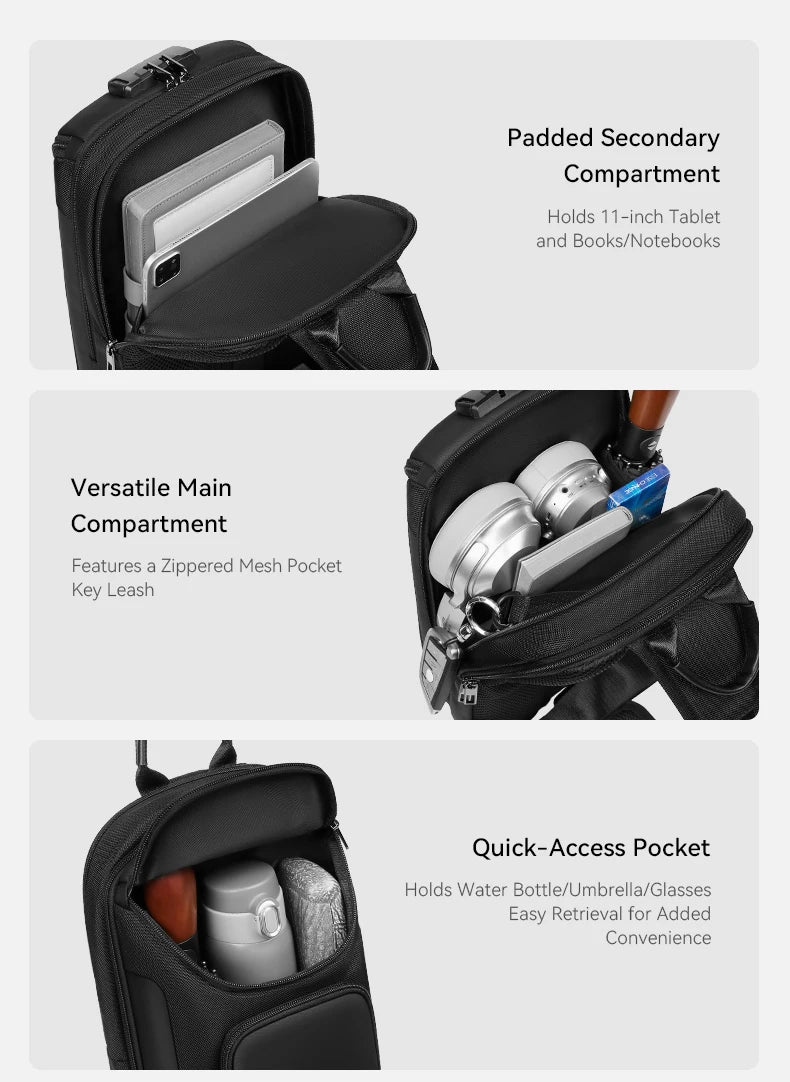 ReeYee N6 6L Security Sling Chest Bag