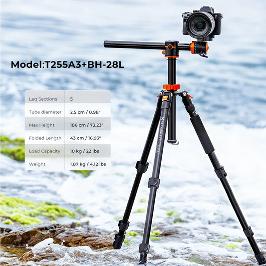 K&F Concept T255A3 72-Inch Aluminium Monopod Tripod