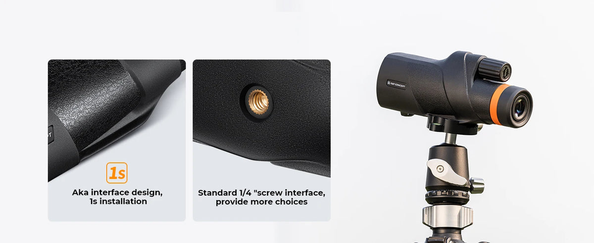 K&F 12x50 Waterproof Monocular Telescope with Phone Adapter