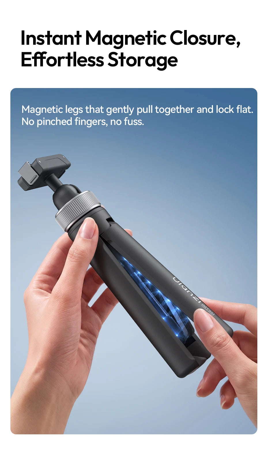 Ulanzi MT95 Mini Tripod & Selfie Stick for Action Cameras