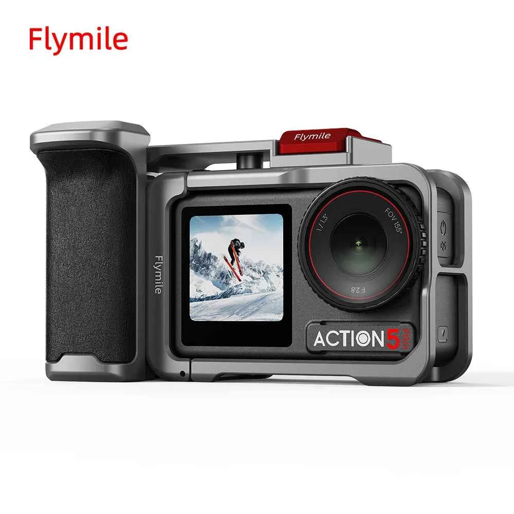 Flymile Camera Cage & Grip for DJI Osmo Action 4 / 5 Pro