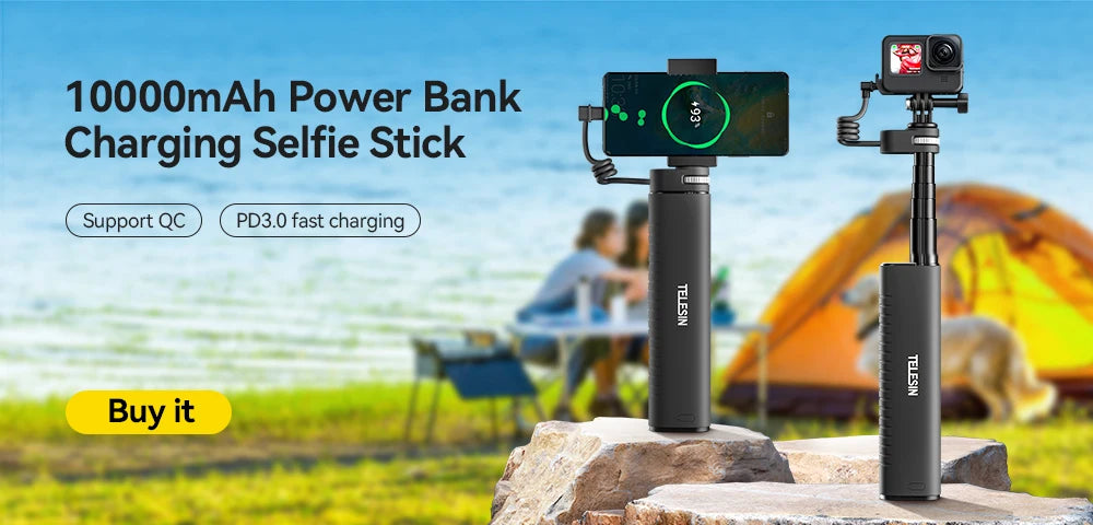 TELESIN 360° Rotating Backpack Strap Camera Mount