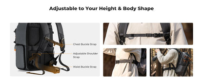 K&F Concept 25L Camera Backpack with Rain Cover