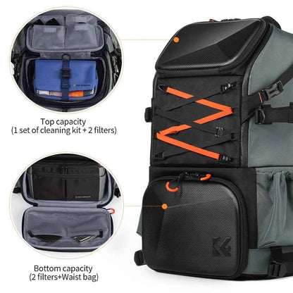 K&F 32L/25L 2-in-1 Camera Backpack and Sling Bag