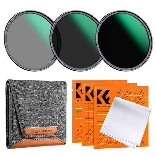 K&F ND8 / ND64 / ND1000 Lens Filter Kit - CameraHUB