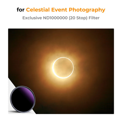 K&F ND1000000 20-Stop Solar Lens Filter