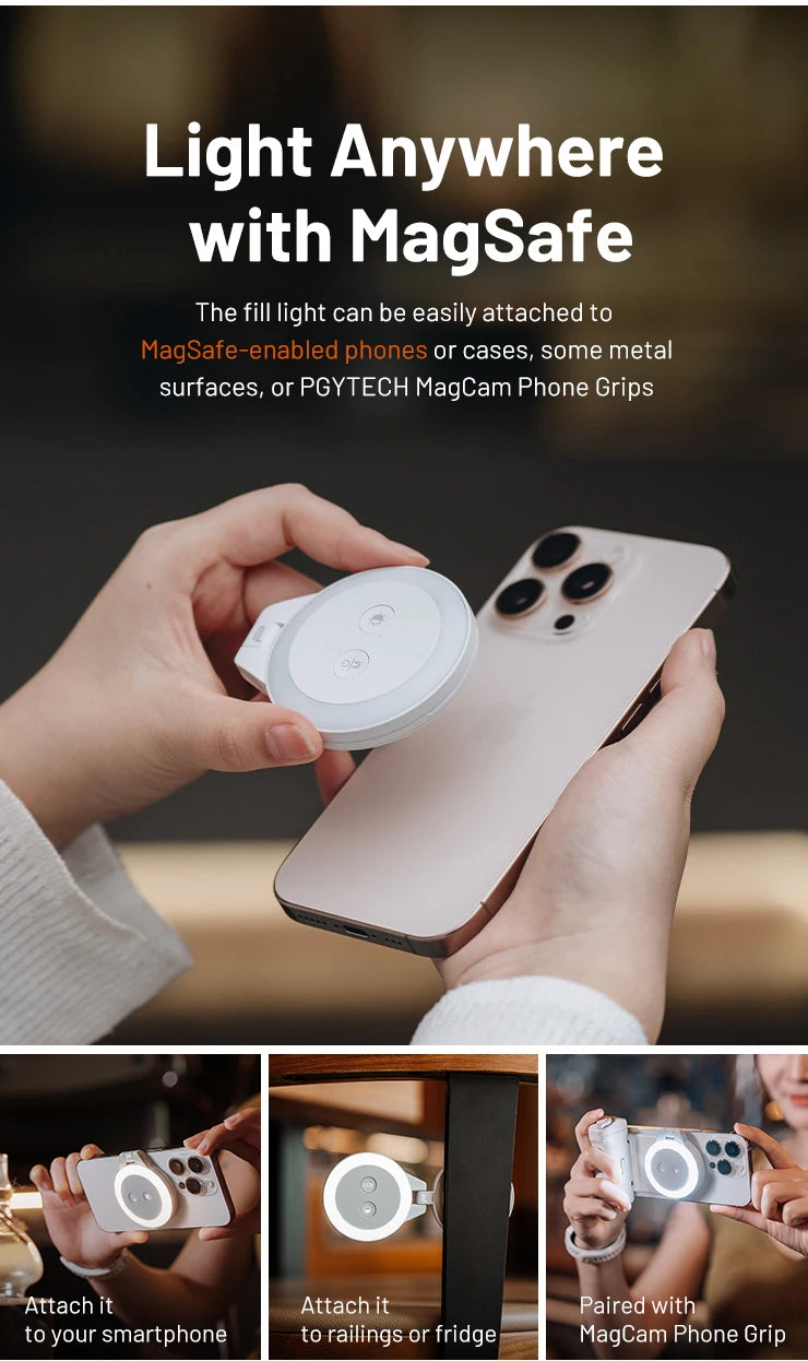PGYTECH MagSafe Magnetic Mini Phone Light
