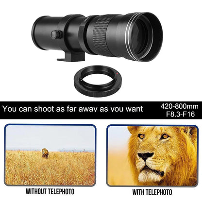 Lightdow 420-800mm f/8.3-16 Manual Super Telephoto Lens
