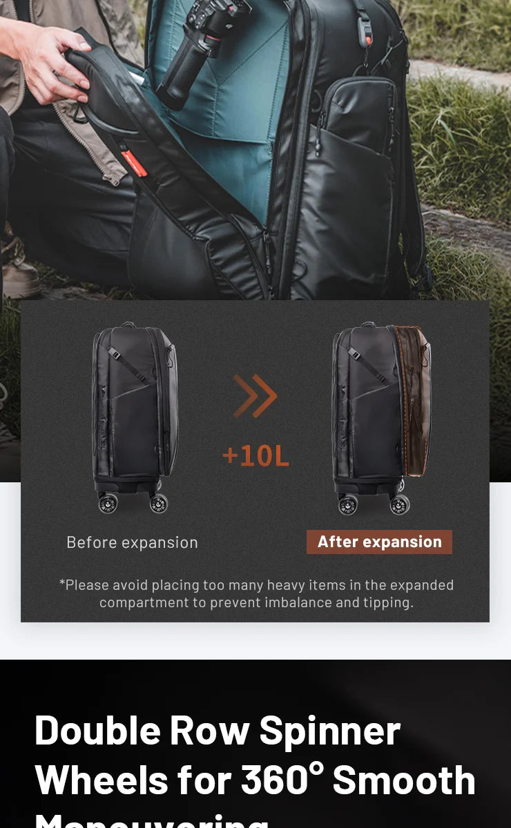 PGYTECH 2-in-1 Roller Camera Backpack