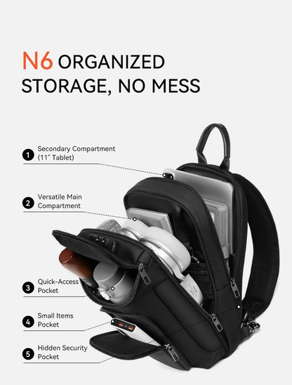 ReeYee N6 6L Security Sling Chest Bag