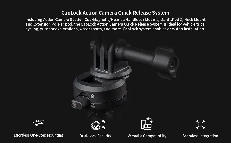 PGYTECH CapLock Suction Cup Camera Mount