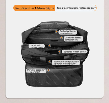 TIGERNU 17 Inch 3-in-1 Laptop Travel Backpack