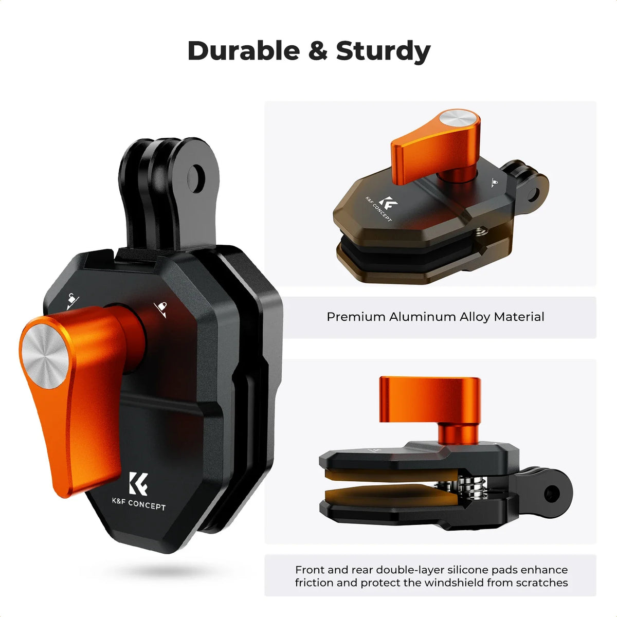 K&F Concept Windshield Clamp Action Camera Mount