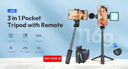 Ulanzi MT-08 White Mini Tripod and Hand Grip