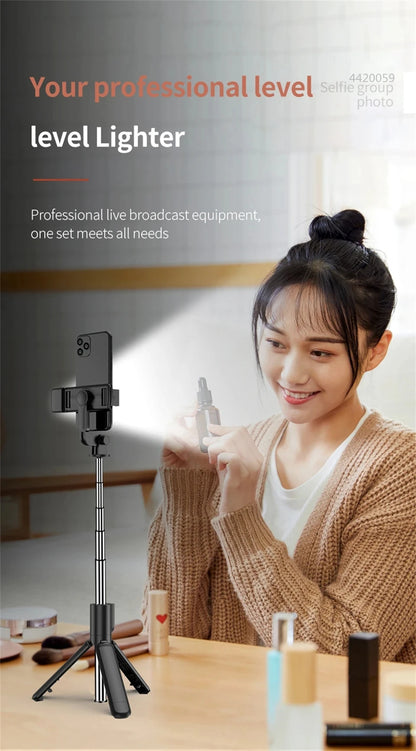 Bluetooth Selfie Stick Tripod with Wireless Remote for Smartphones
