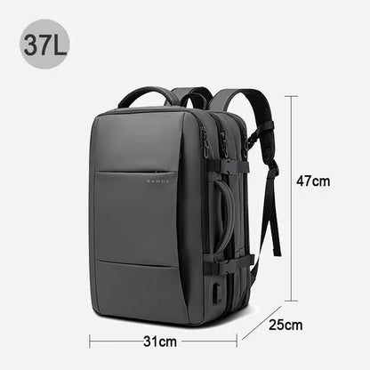 BANGE 17.3 Inch Expandable Travel Backpack with USB Port