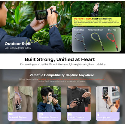 PGYTECH Camera Wrist Strap Slim - Outdoor-Green