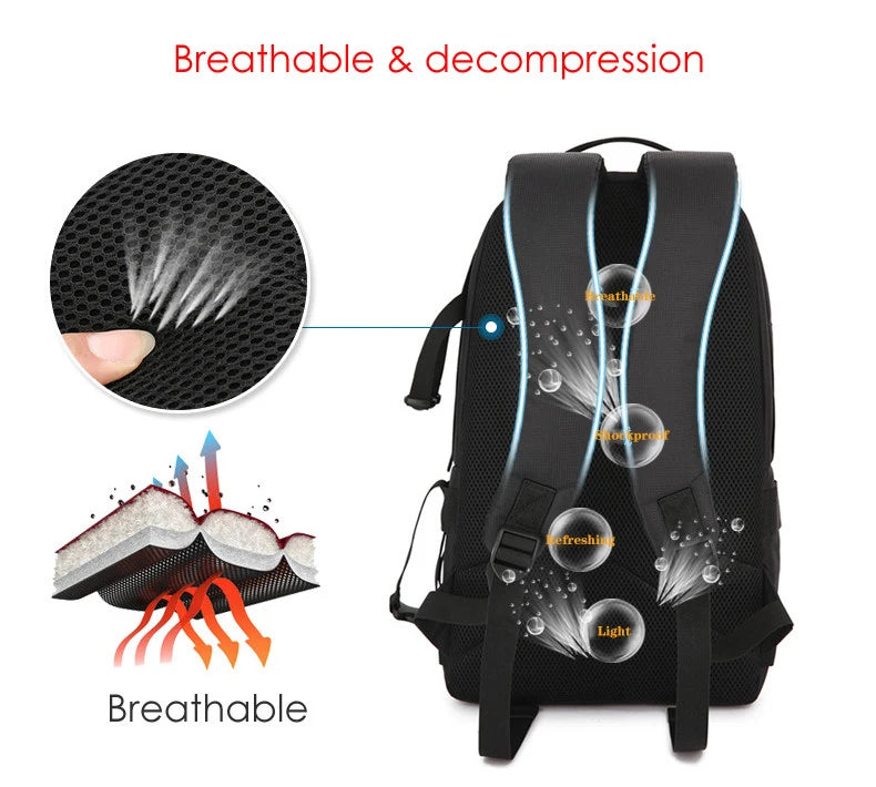 JINNUOLANG DSLR Camera Backpack with Rain Cover