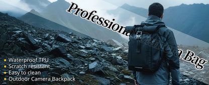 Besnfoto Waterproof Rolltop Camera Backpack