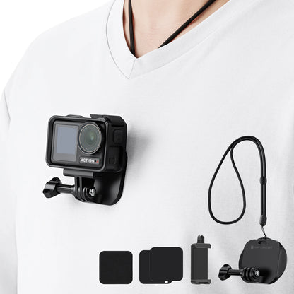 K&F Magnetic Action Camera Neck & Chest Mount - CameraHUB