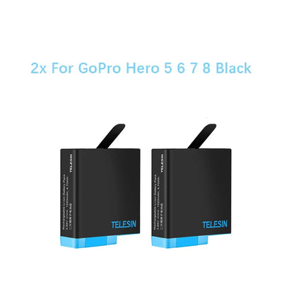 TELESIN 1220mAh Battery & 3-Slot Charger Kit for GoPro HERO 5-8