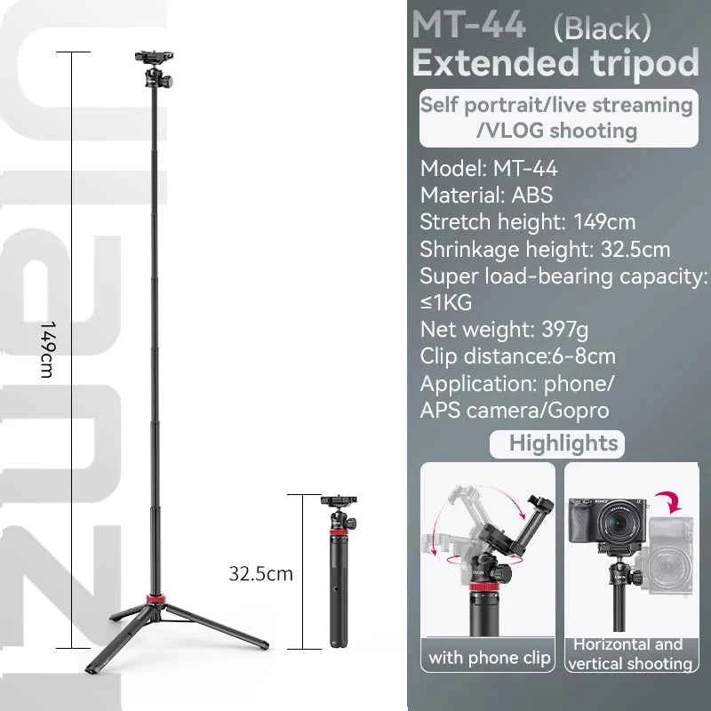 Ulanzi MT-44 Extendable Vlog Tripod