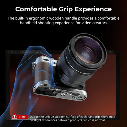 SmallRig 4735 Wooden L-Shape Grip for Fujifilm X-T50