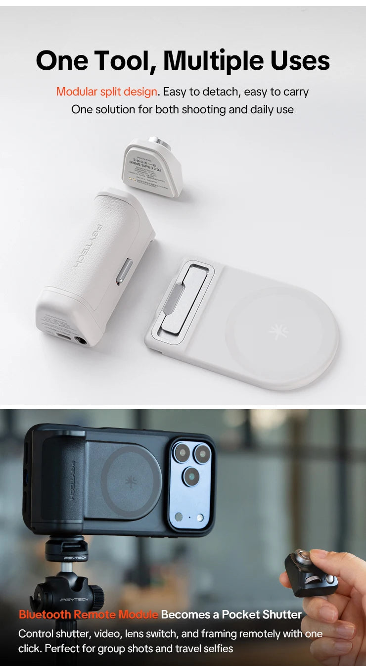PGYTECH MagCam 2 Modular Phone Grip System