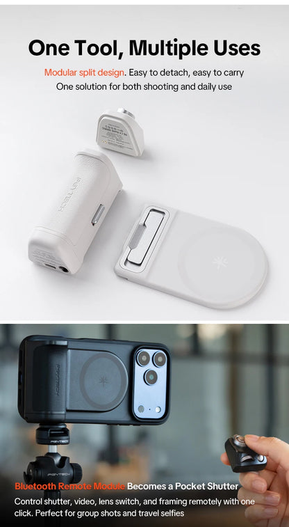 PGYTECH MagCam 2 Wireless Charging Phone Grip