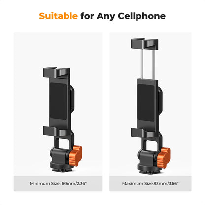 K&F Metal Phone Tripod Mount with Dual Cold Shoe