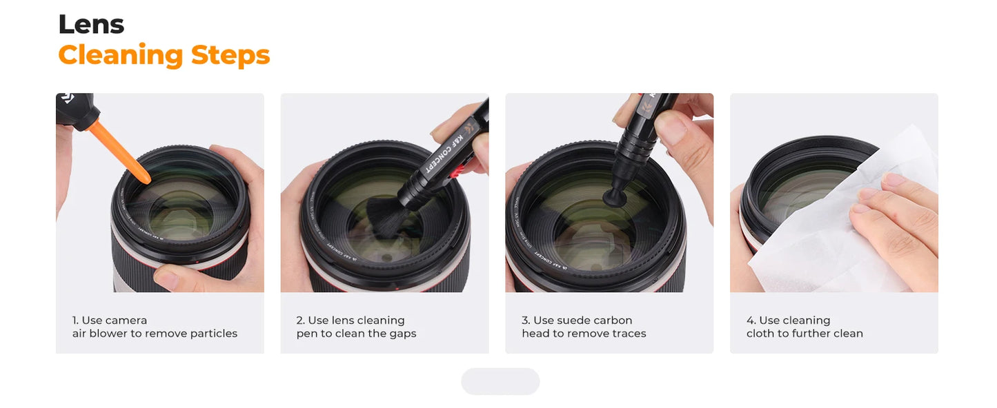 K&F Concept Camera Lens Cleaning Kit for Cameras & Screens