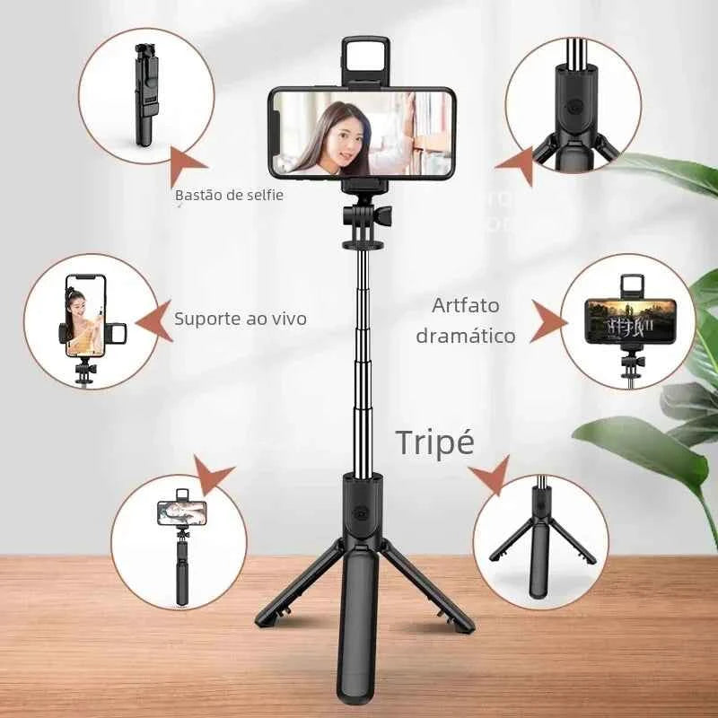 Bluetooth Selfie Stick Tripod with Wireless Remote for Smartphones