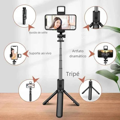 Bluetooth Selfie Stick Tripod with Wireless Remote for Smartphones