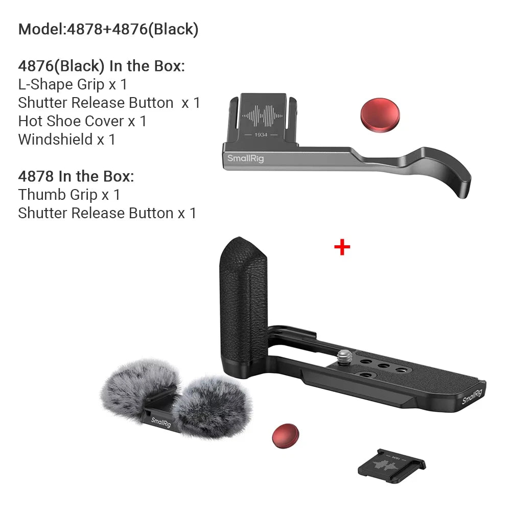 SmallRig L-Shape Mount Plate with Silicone Handle for Fujifilm X-M5
