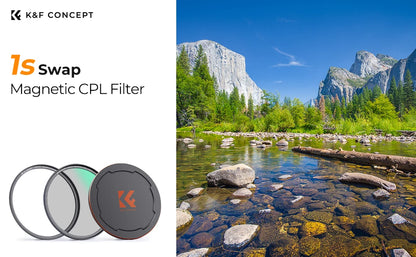 K&F Magnetic HD CPL Lens Filter with Lens Cap