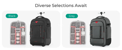 BAGSMART Rolling Camera Bag Backpack