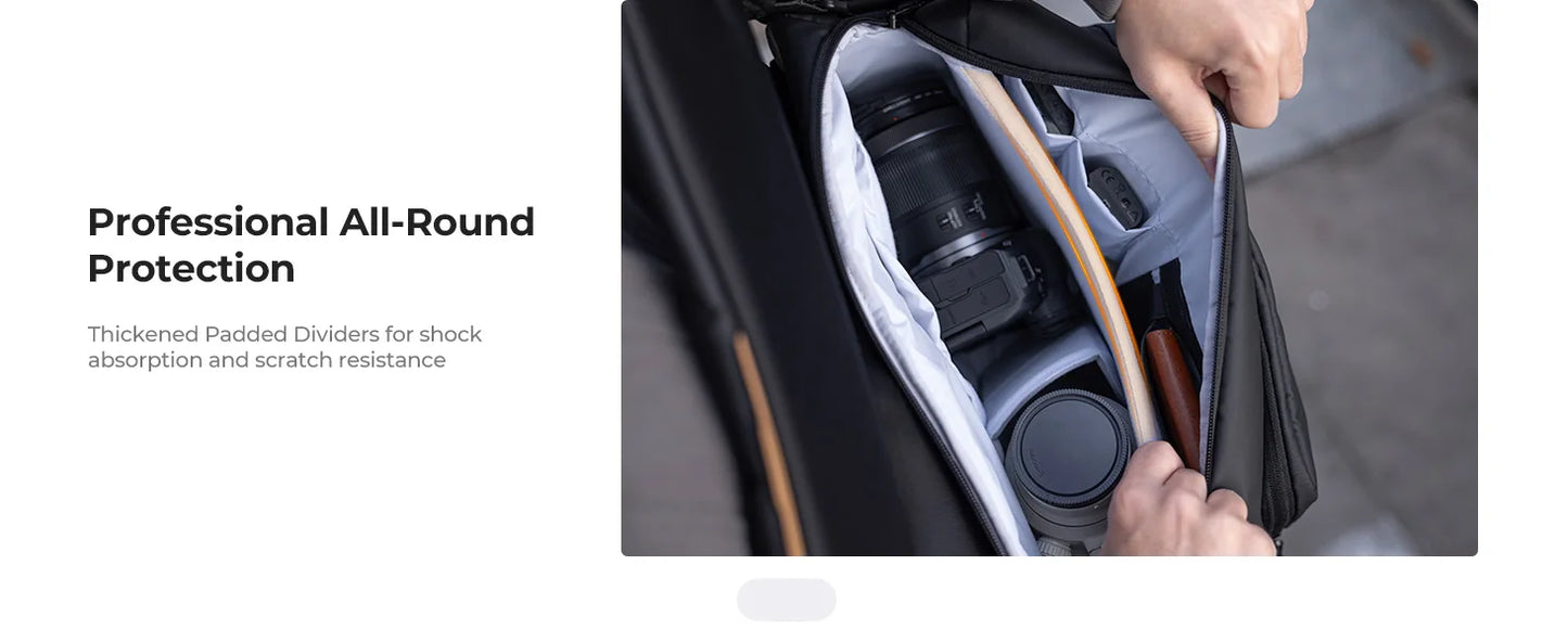 K&F Concept 15L Camera Sling Bag for DSLR & Mirrorless Cameras