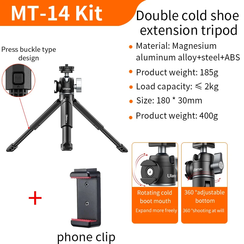 Ulanzi MT-14 Aluminium Mini Tripod