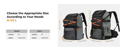 K&F Concept 25L Camera Backpack with Rain Cover