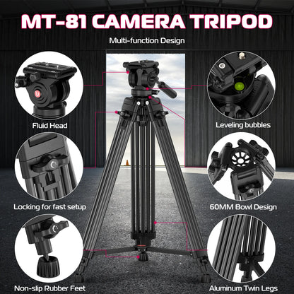 Ulanzi MT-81 Heavy Duty Aluminium Camera Tripod