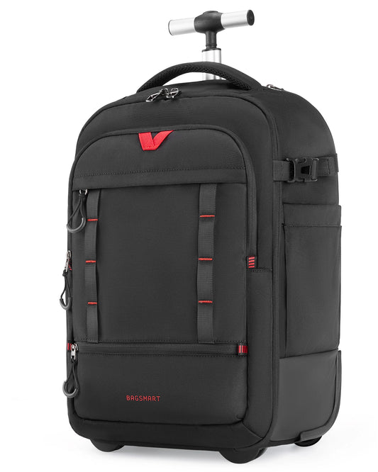 BAGSMART Rolling Camera Bag Backpack