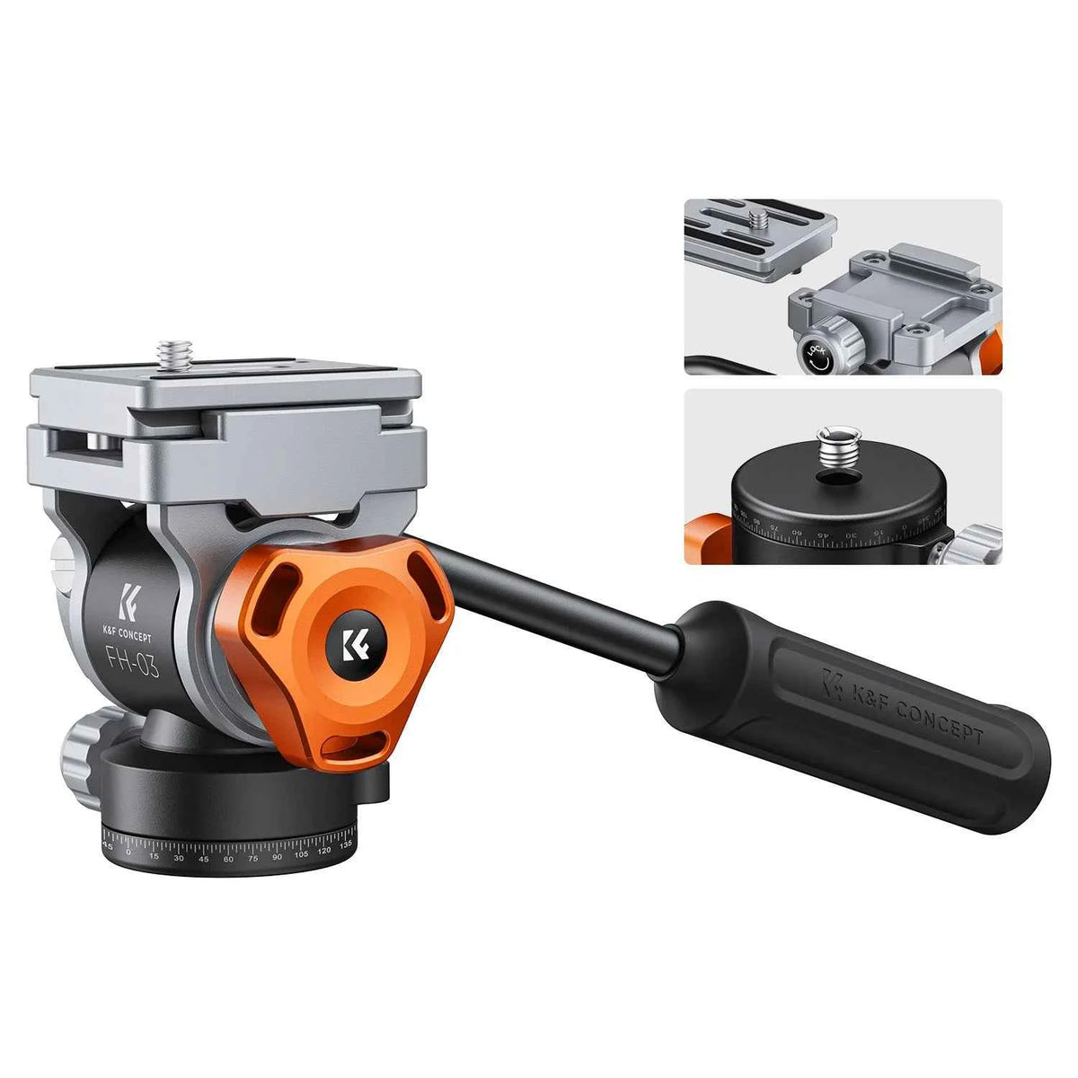 K&F Concept 5kg Video Fluid Head