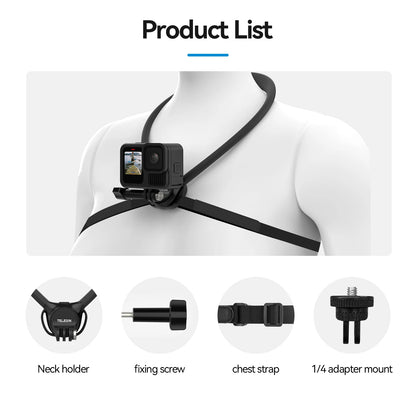 TELESIN 2-in-1 Neck Mount for Phone & Action Camera